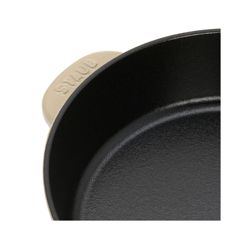 Pans, 22 cm / 8.5 inch cast iron Traditional Deep Frypan, sesame, large 4