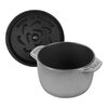 Formes sp&eacute;ciales, Cocotte &agrave; riz 12 cm, Rond(e), Gris graphite, Fonte, small 4