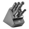 Gourmet, 7-tlg, Selbstsch&auml;rfender Messerblock, Anthrazit, small 1