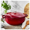 La Cocotte, 3.6 l cast iron round French oven, cherry, small 4
