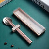 Chopsticks, 3 Piece, Chopstick set, pink, small 3