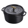 La Cocotte, Cocotte Buster+Punch 28 cm / 6,75 l, Rond, Zwart, small 5