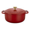Bellamonte, Cocotte 22 cm, Rond(e), Rouge, Fonte, small 2