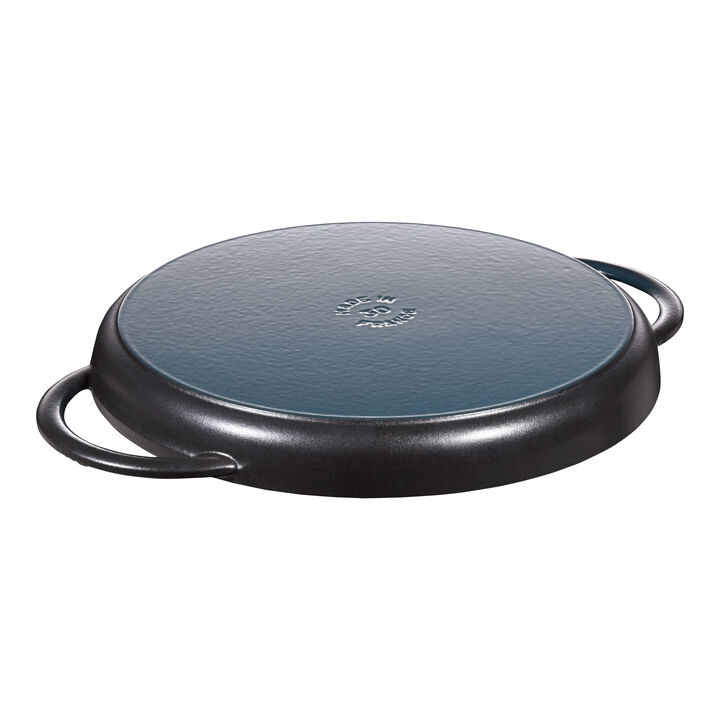Grill Pans, Pure Grill 30 cm, rund, Schwarz, Gusseisen, large 2