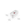 Fresh & Save, Vakuum Lunchbox S, Wei&szlig;-Rot, small 10