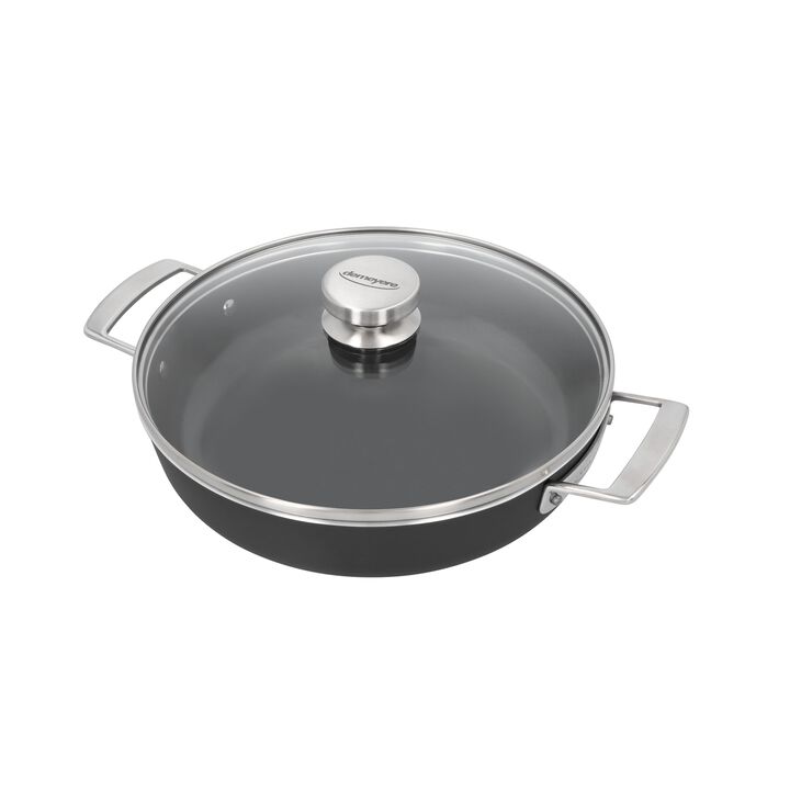 Alu Plus 3 Ceramic, Cocotte avec couvercle en verre Ceraforce 28 cm, large 3