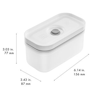 Vakumlu Yemek Taşıma Kabı, S, Plastik, yarı şeffaf-Gri,,large 5