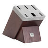 Pro, 7-pcs, Knife block set, brown, small 7