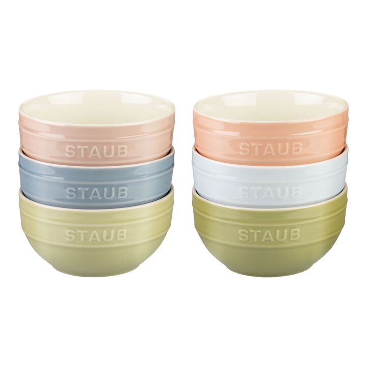 Ceramique, Set di ciotole macaron - 14 cm / 6-pz., colori misti, large 1