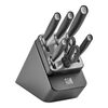 All * Star, 7-pcs, Knife block set, silver, anthracite, small 1