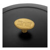 Bellamonte, Cocotte 26 cm, Rond(e), Noir mat, Fonte, small 7