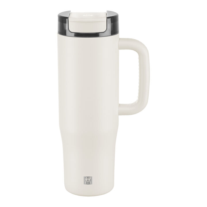 Thermo Plus, 900 ml, Gobelet isotherme avec paille, Cream, large 4