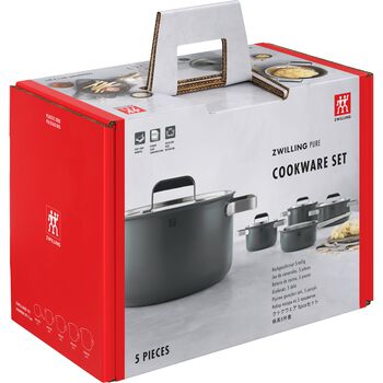 Tencere ve Tava Seti | 5-par&ccedil;a | 18/10 Paslanmaz &Ccedil;elik,,large 12