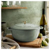 La Cocotte, 4.8 l cast iron round French oven, eucalyptus - Visual Imperfections, small 2