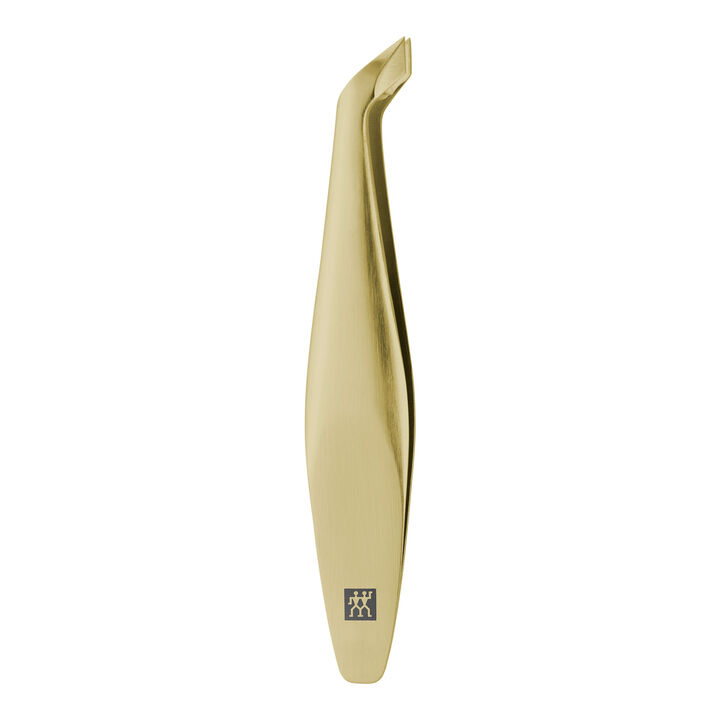 PREMIUM, Cuticle tweezers, 18/10 Stainless Steel | gold, large 1