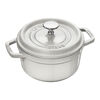 La Cocotte, 16 cm round Cast iron Cocotte white truffle, small 1