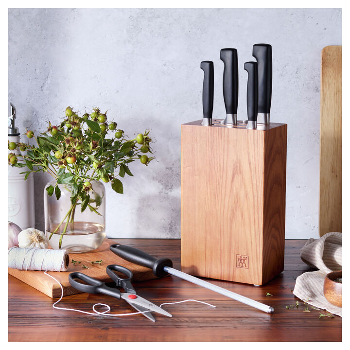 Four Star Eco, 7-pc, Upright Knife Block Set, Brown, large 2