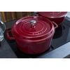 La Cocotte, 5.25 l cast iron round Cocotte, Bordeaux, small 8