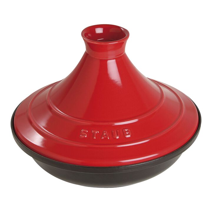Specialities, 28 cm cast iron Tajine, cherry, large 1