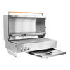 Flammkraft Model D, Built-in Natural gas grill, Silver, small 1