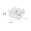 Fresh & Save CUBE, Bo&icirc;te CUBE L / 21 cm, transparent-blanc, small 2