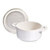 Ceramique, Mini cocotte rotonda - 10 cm, avorio, small 3