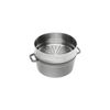 La Cocotte, Cocotte mit D&auml;mpfeinsatz 26 cm, rund, Graphit-Grau, Gusseisen, small 2