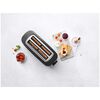 Enfinigy, Toaster mit Br&ouml;tchenaufsatz, 2 Schlitze lang, Schwarz, small 4