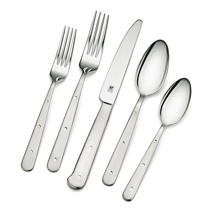 Porterhouse, 45-pc, 18/10 Stainless Steel, Flatware Set, No-Color, large 1
