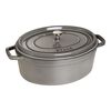 La Cocotte, Cocotte ovale - 33 cm, Colore grigio grafite, small 1