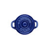 Ceramique, Mini cocotte rotonda - 10 cm, blu scuro, small 3