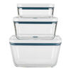 Fresh & Save, S/M/L / 3 Piece Vacuum box set, glass, la-mer, small 4