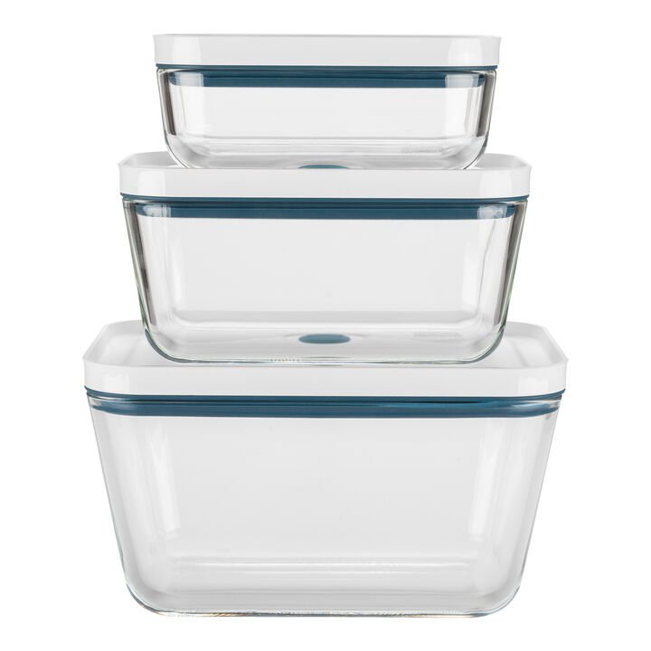 Fresh & Save, S/M/L / 3 Piece Vacuum box set, glass, la-mer, large 4