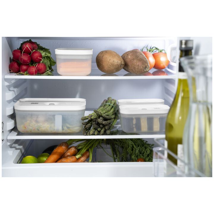 Fresh & Save, Vakuum Lunchbox Set, 3-tlg. / L,  Semitransparent-Grau, Kunststoff, large 2