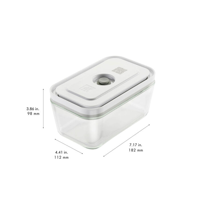 Fresh & Save, Vakuumset Matlagning, 6-st/ M, Grå/ Vit, Glas, large 4