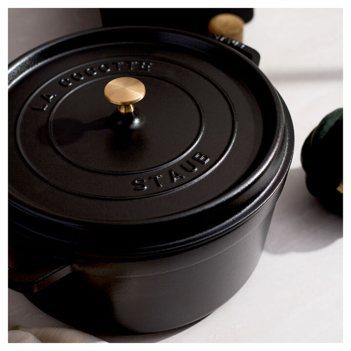 La Cocotte, Cocotte 30 cm / 8,4 l, Rond, Noir, large 4