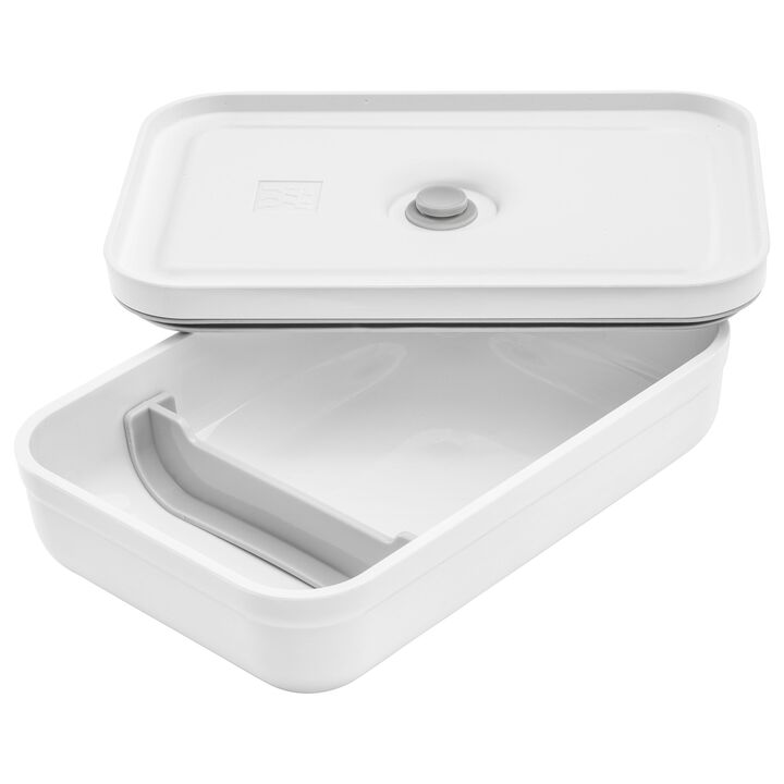Fresh & Save, Vakuummadkasse sæt, 3 stk. / L flad, Hvid-Grå, Plastik, large 4