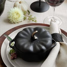 Cocotte zucca - 15 cm, Nera