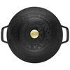 La Cocotte, 4.8 l cast iron round Essential French Oven with Snake Lid, black, small 4