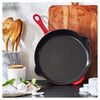 Pans, 28 cm / 11 inch cast iron Frying pan traditional, cherry - Visual Imperfections, small 6
