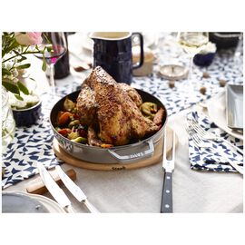 34 cm round Cast iron Paella pan