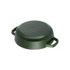 Braisers, 3.7 l cast iron round Saute pan Chistera, basil-green - Visual Imperfections, small 5