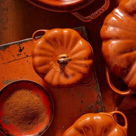 500 ml ceramic pumpkin Cocotte, cinnamon
