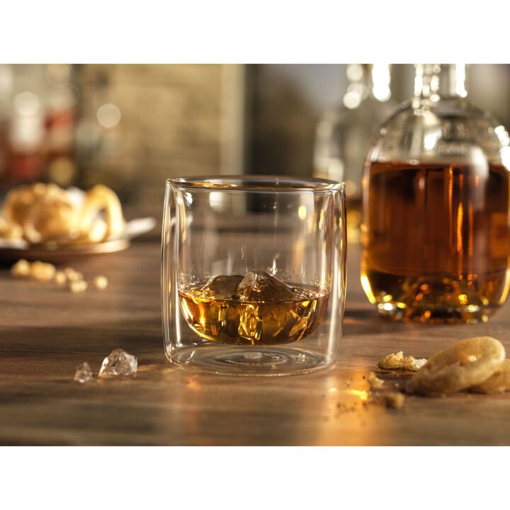 Sorrento Double Wall Glassware, 2-pc Tumbler Glass Set, Double Wall , large 3