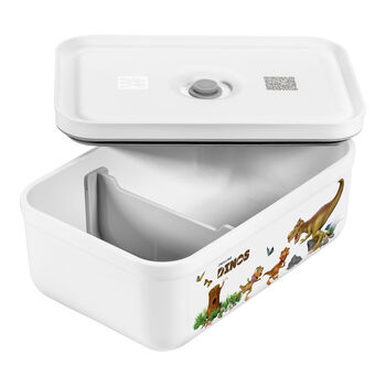 Vakumlu Yemek Taşıma Kabı, L, Plastik, Beyaz-Gri,,large 5