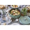 La Cocotte, 5.25 l cast iron round Cocotte, sage, small 6
