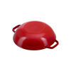 Specialities, Wok mit Glasdeckel 30 cm, rund, Kirsch-Rot, Gusseisen, small 4
