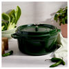 La Cocotte, 5.25 l cast iron round Cocotte, basil-green, small 2