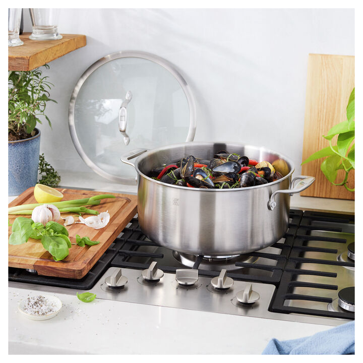 Spirit 3-Ply, 8 qt, Stainless Steel Dutch Oven, large 2