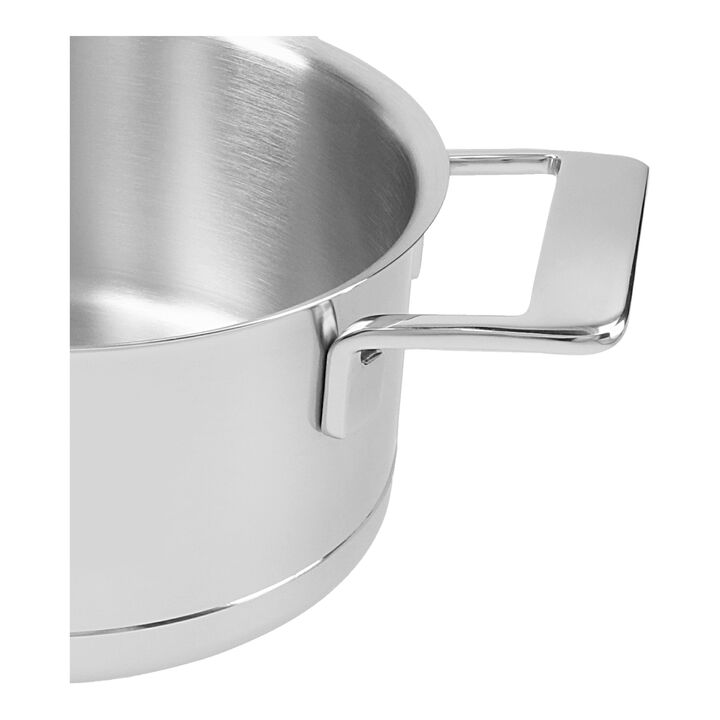 Silver 7, Casserole avec couvercle à double parois 18 cm / 2,2 l, large 2